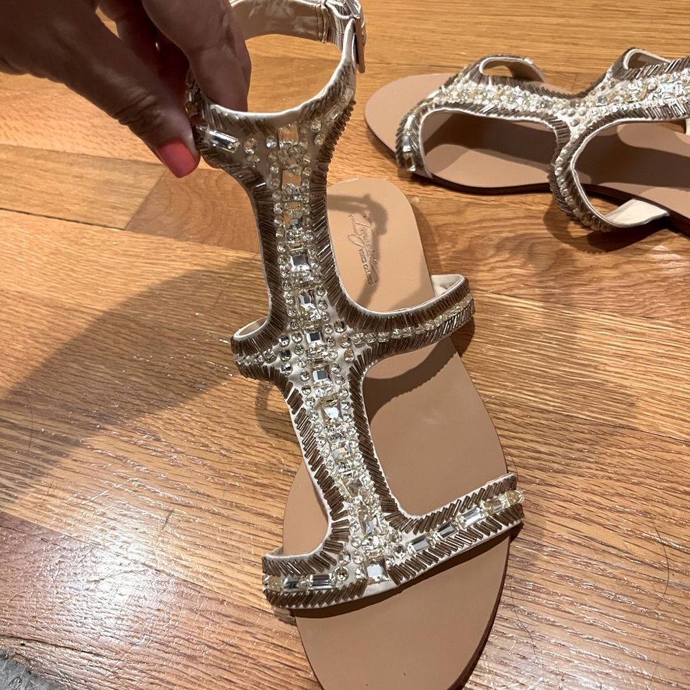 Vince Camuto - Imagine - rhinestone gladiator flat sandals